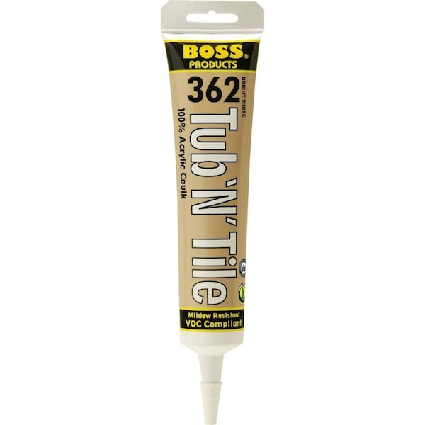Swivel 142257 5.5 oz Sil Acrylic Latex Tub N Tile Sealant, Bright White SW3597800 - main